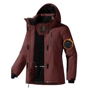 Women's Waterproof Ski Snow Jacket Fleece Lined Warm Winter Rain Jacket